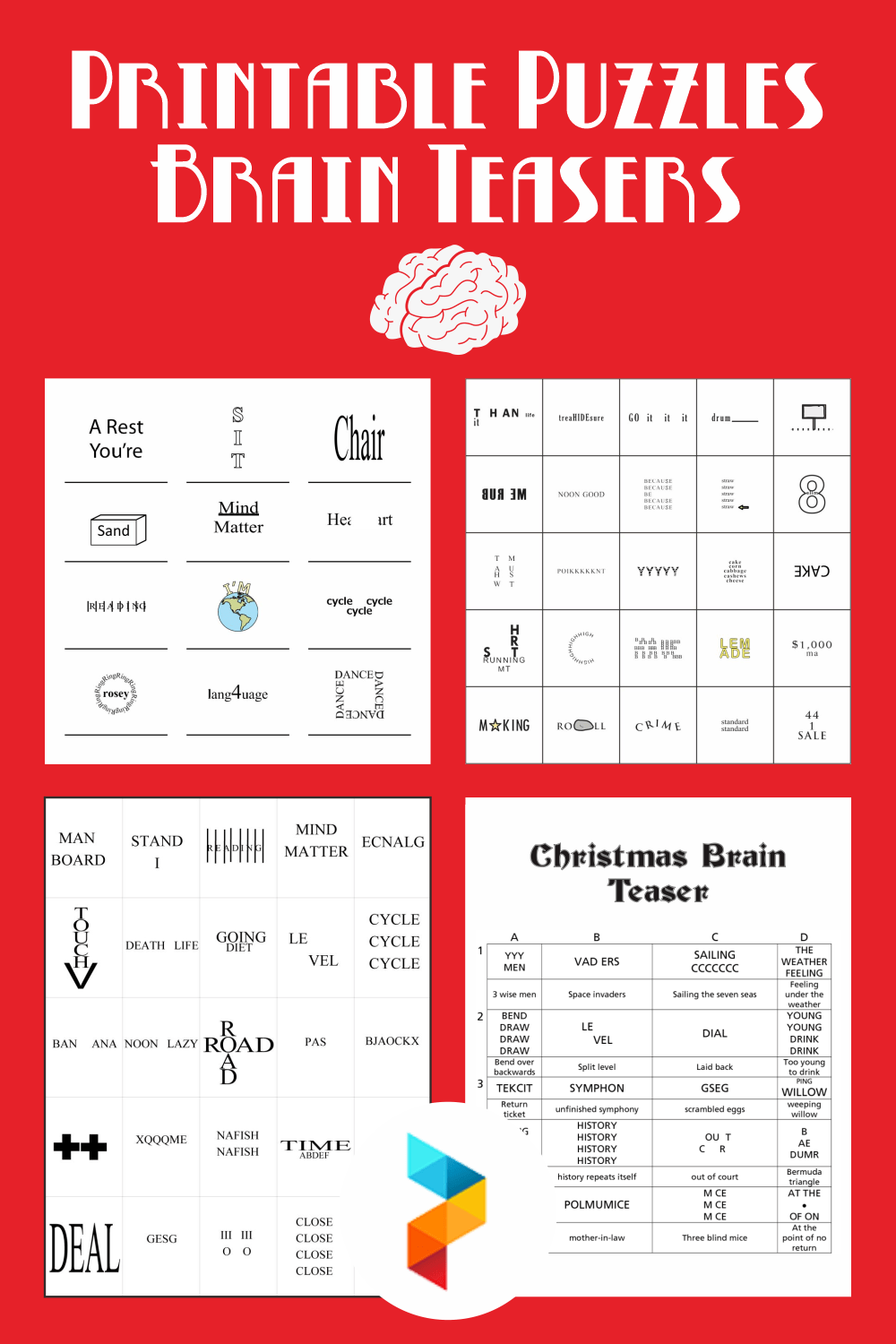 Printable Brain Teaser Printable Calendars AT A GLANCE