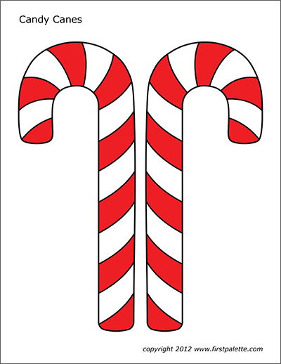 Printable Candy Canes Coloring Page For Kids 1 40 OFF