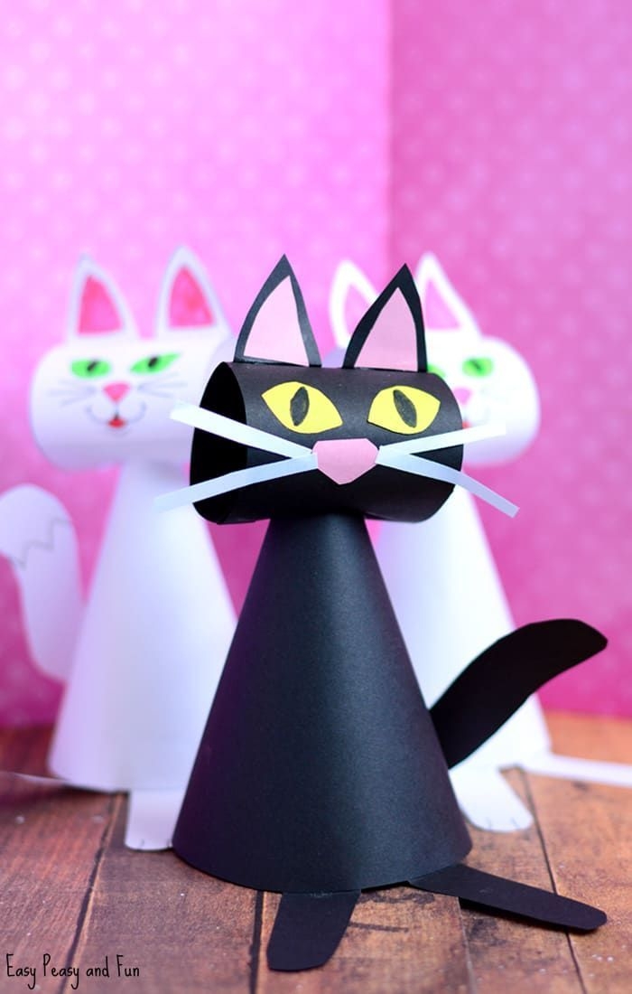 printable cat craft template
