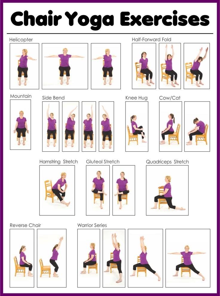 Printable Chair Yoga Exercises For Seniors Rubye B Mabry