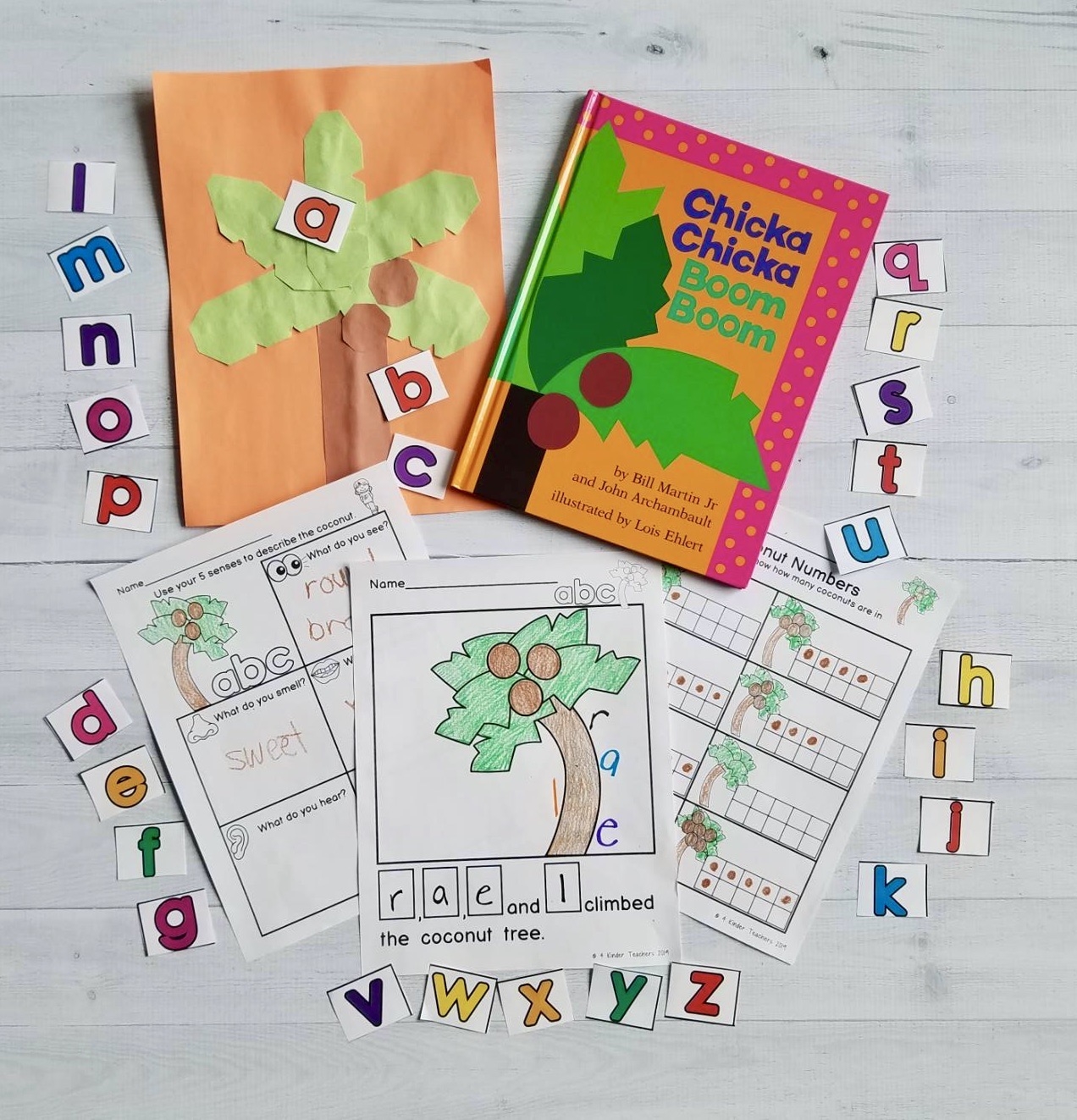 chicka chicka boom boom printable activities