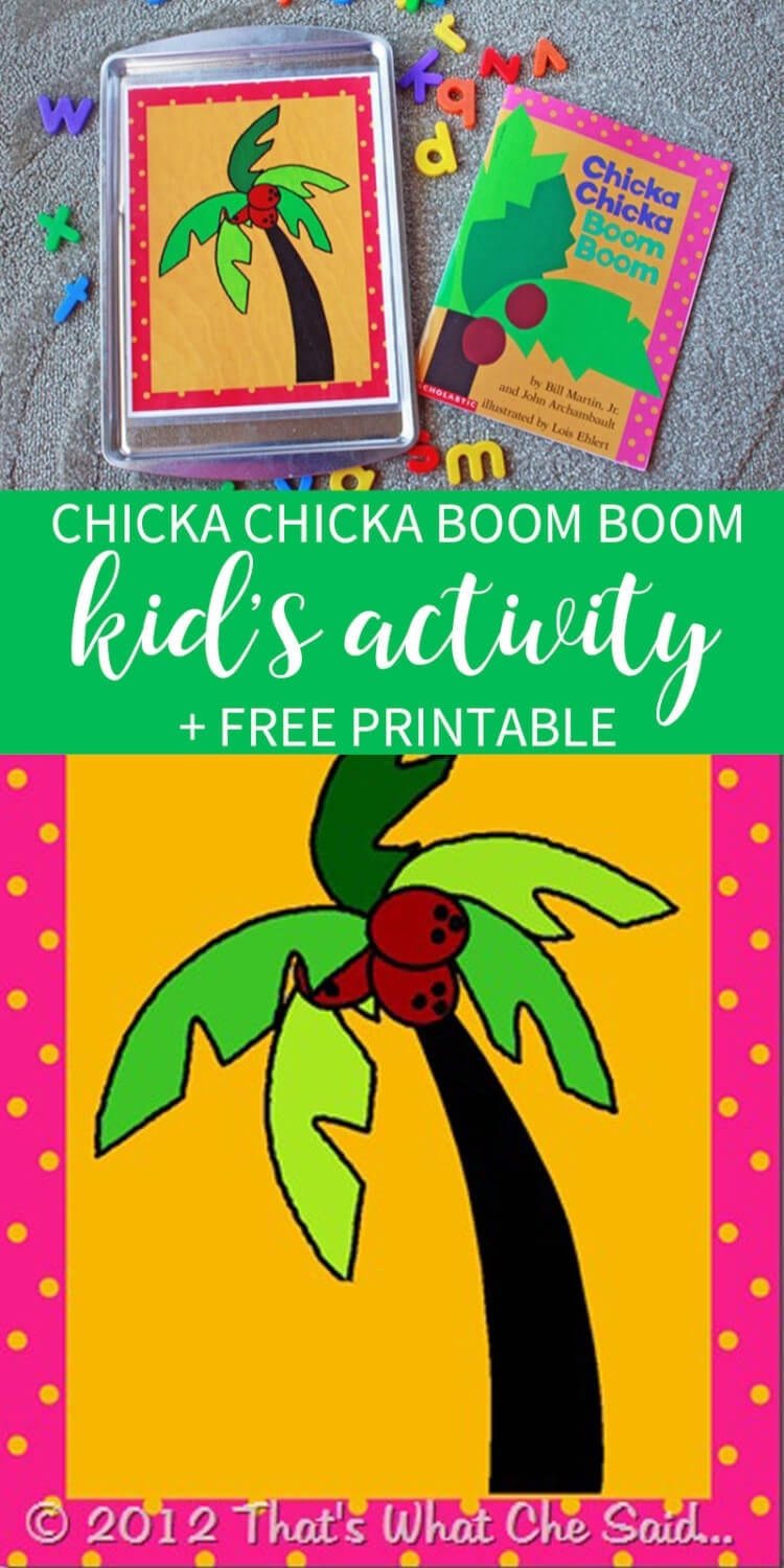 Printable Chicka Chicka Boom Boom Activities Templates Online