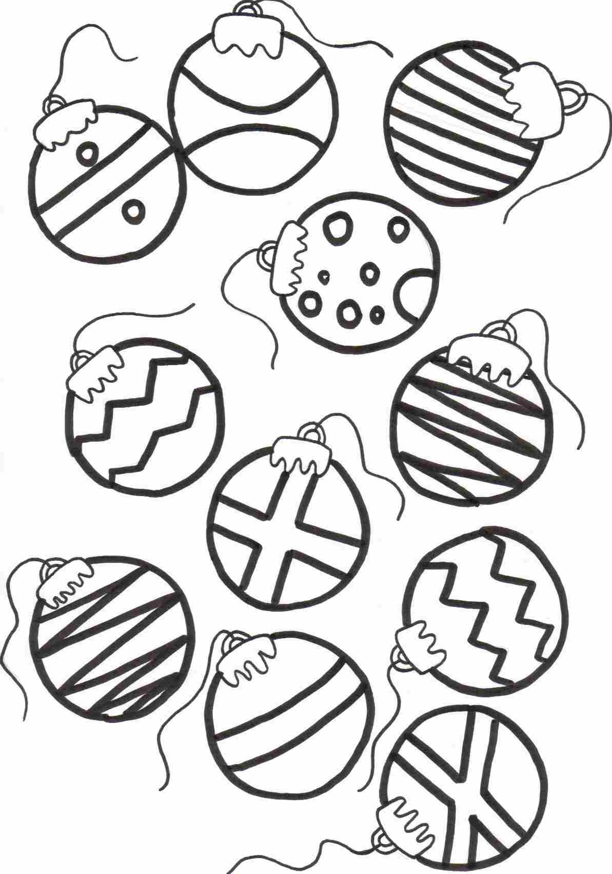free printable pictures of christmas ornaments