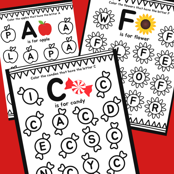 Printable Color The Letter Activities For Letter Identification