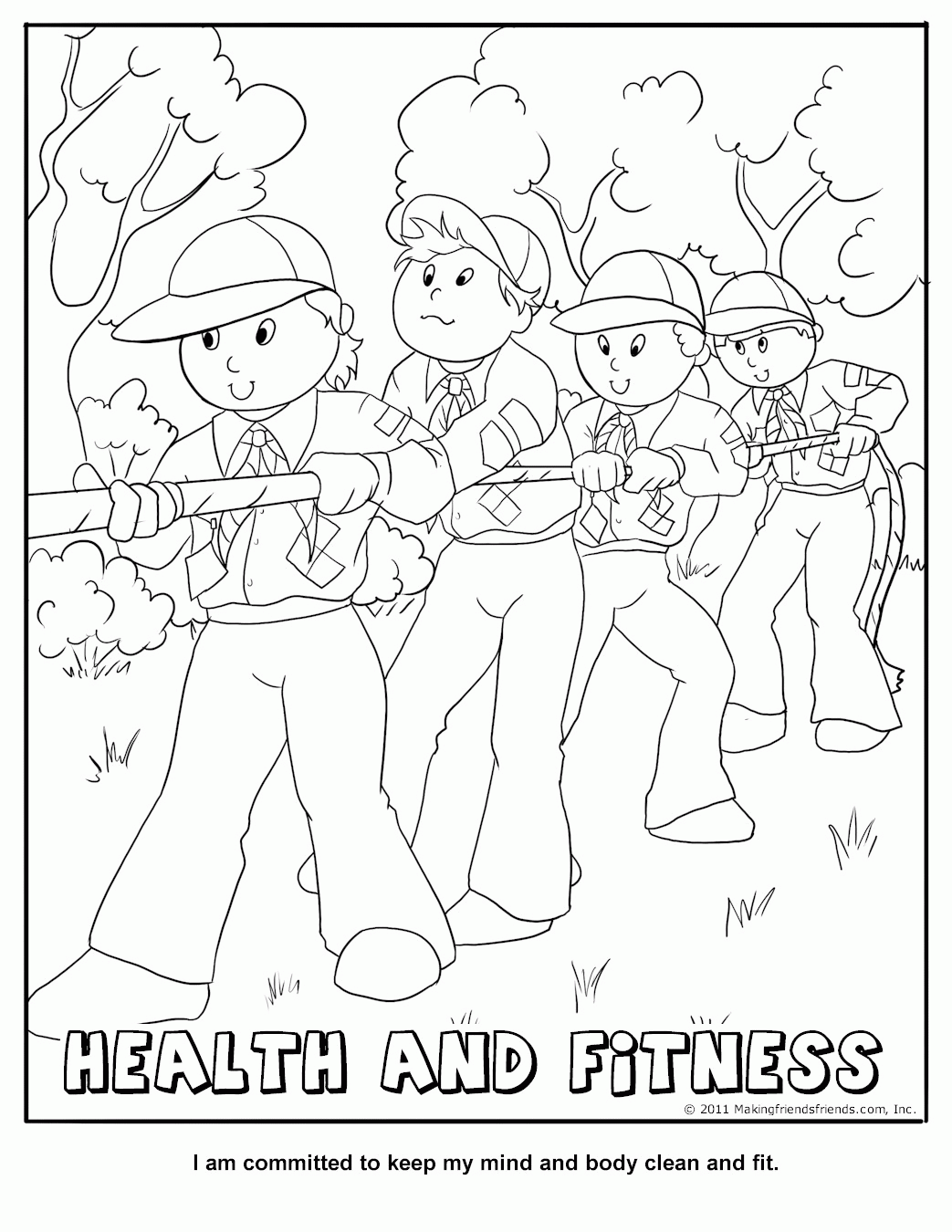 Printable Cooperation Coloring Pages For Kindergarten Coloring Home