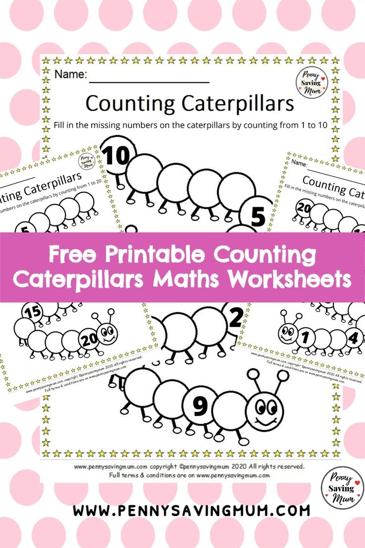 Printable Counting Caterpillar