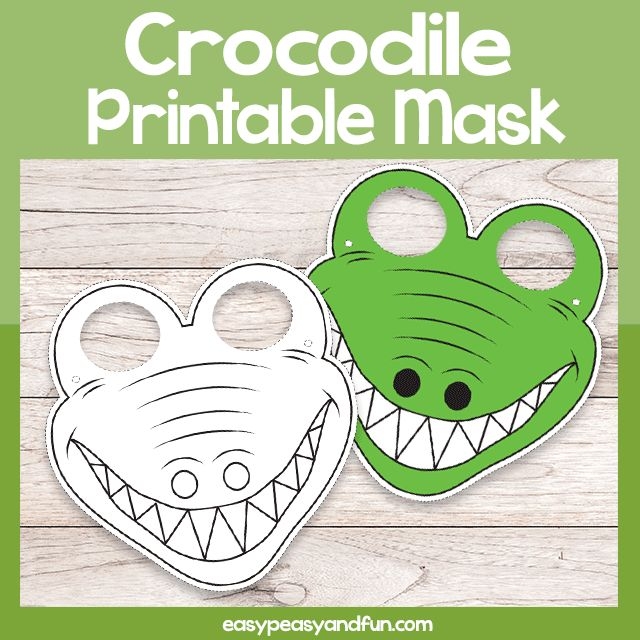 printable crocodile craft template