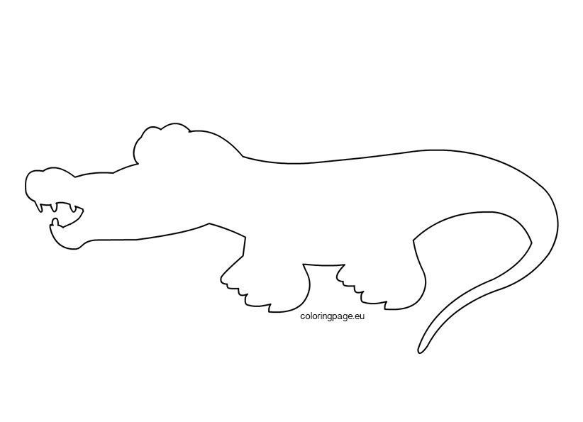 Printable Crocodile Craft Template