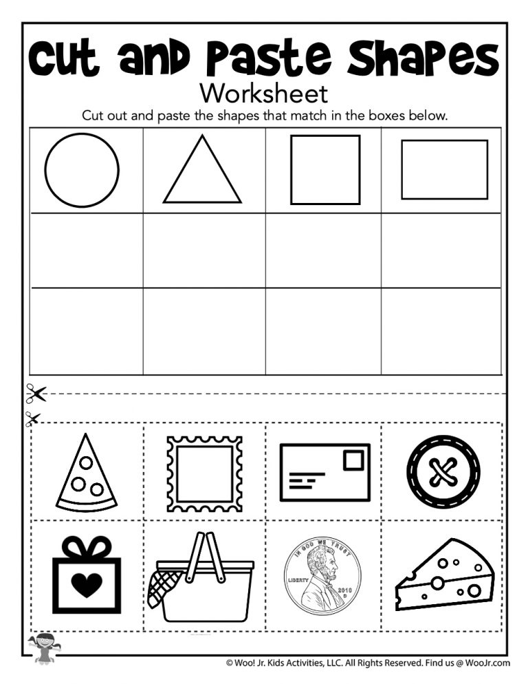 Printable Cut And Paste Activities