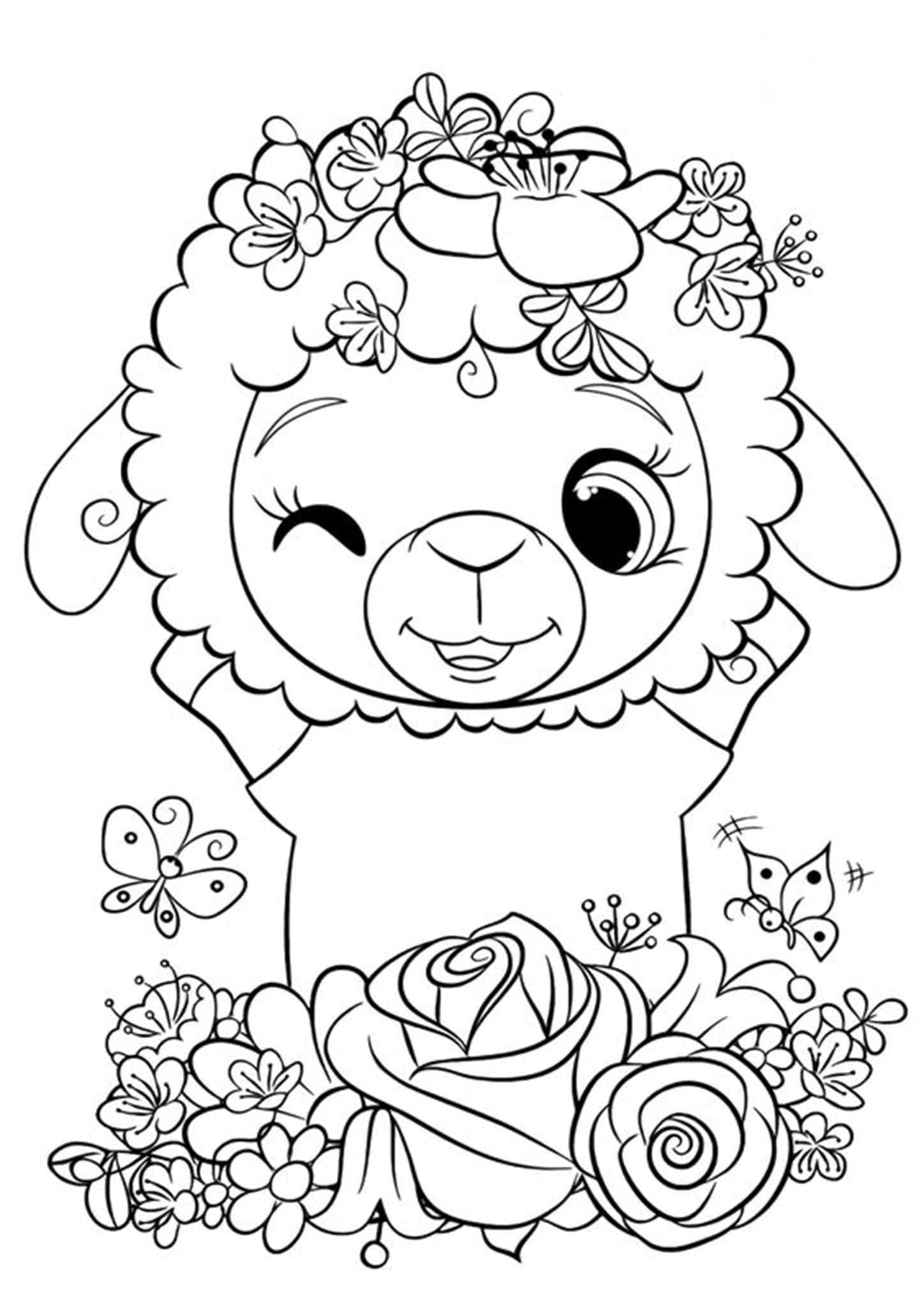 Printable Cute Coloring Page