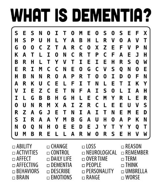 dementia printable activities