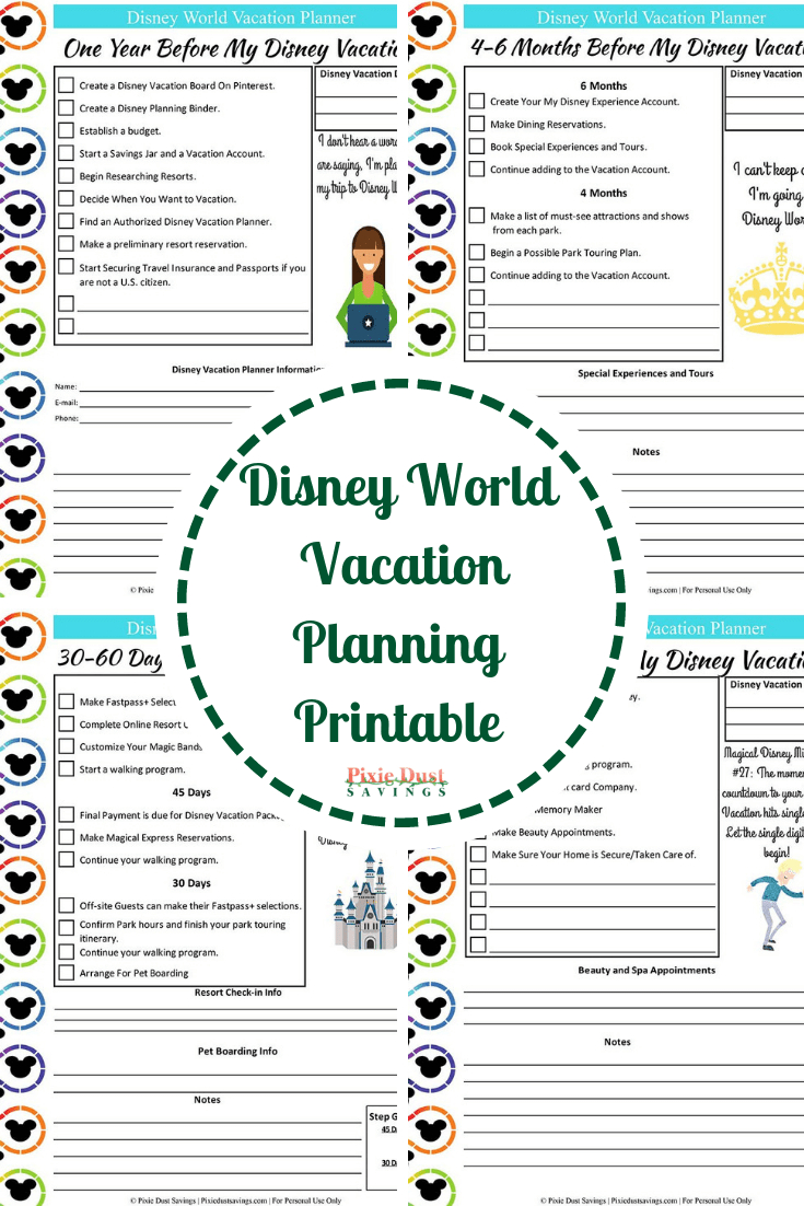 disney world printable activities
