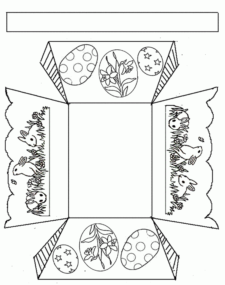 Printable Easter Basket Craft Template Printable Templates