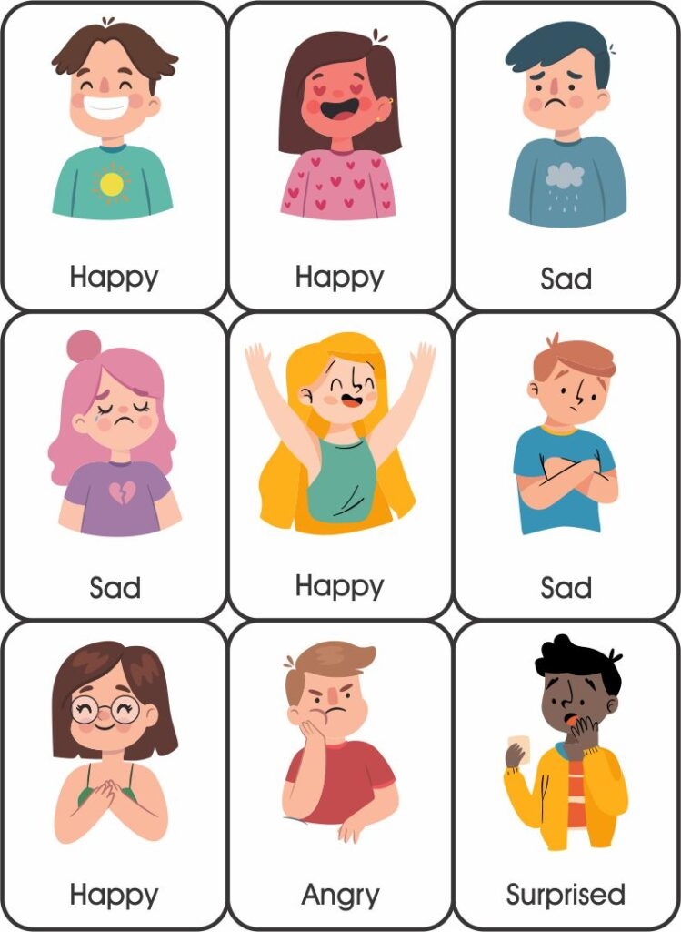 free printable emotion pictures