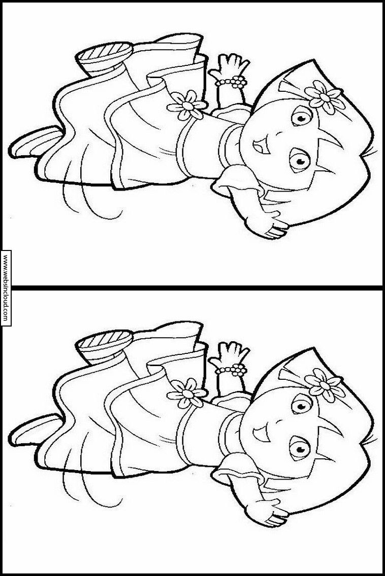 Printable Find The Differences Activities For Kids Dora The Explorer 
