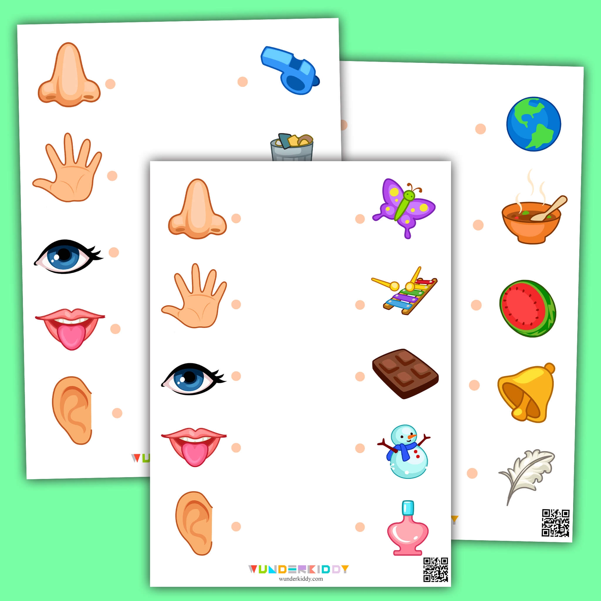 five senses pictures printables pdf free download