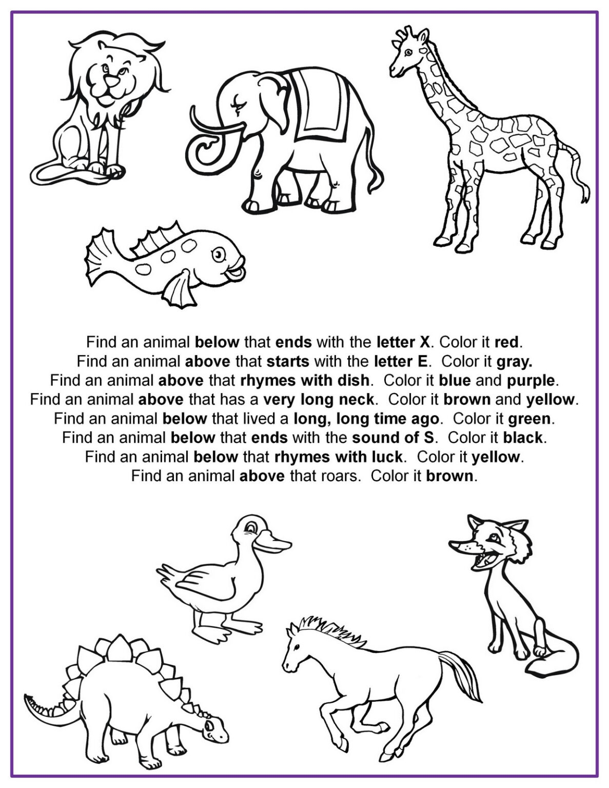 Printable Following Directions Worksheets Pdf Printable Worksheets