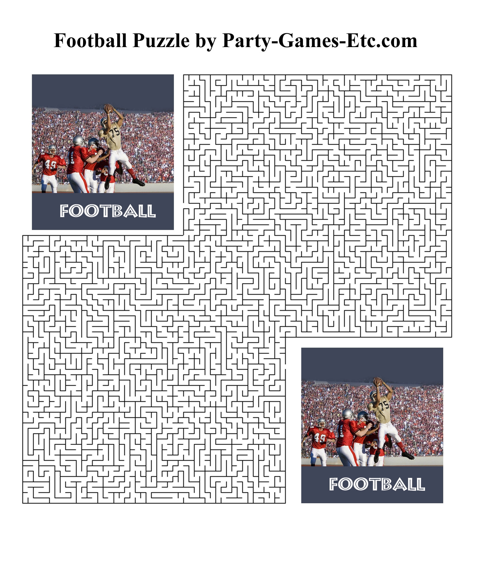 Printable Football Party Games