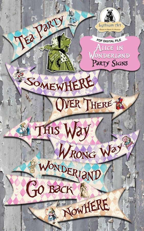 free printable alice in wonderland pictures