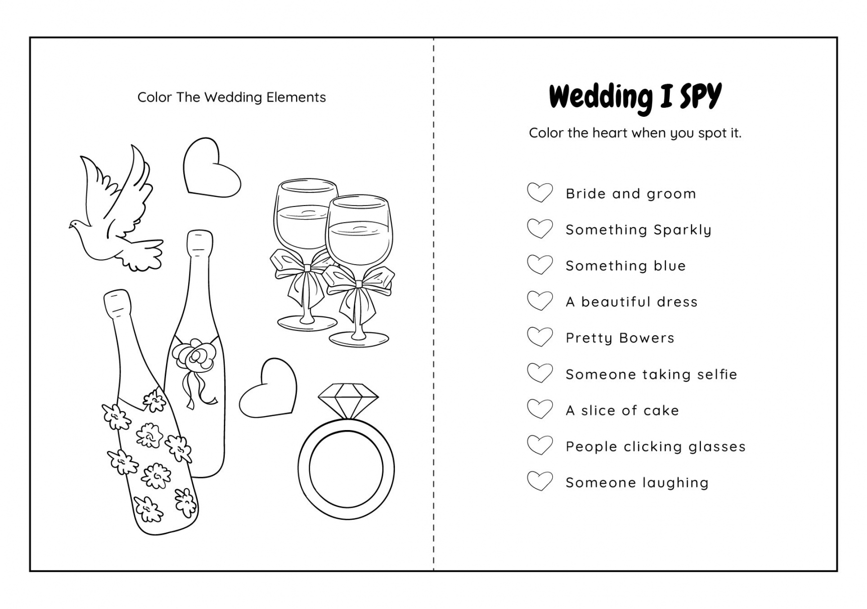 Printable Free Wedding Activity Book FREE Printable HQ