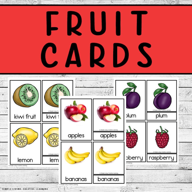 fruit picture cards