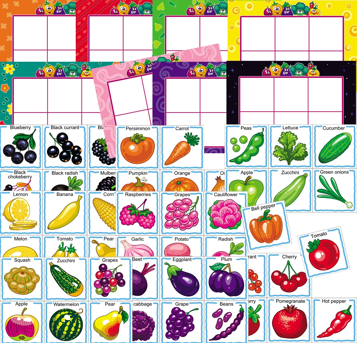 free printable fruit and vegetable pictures