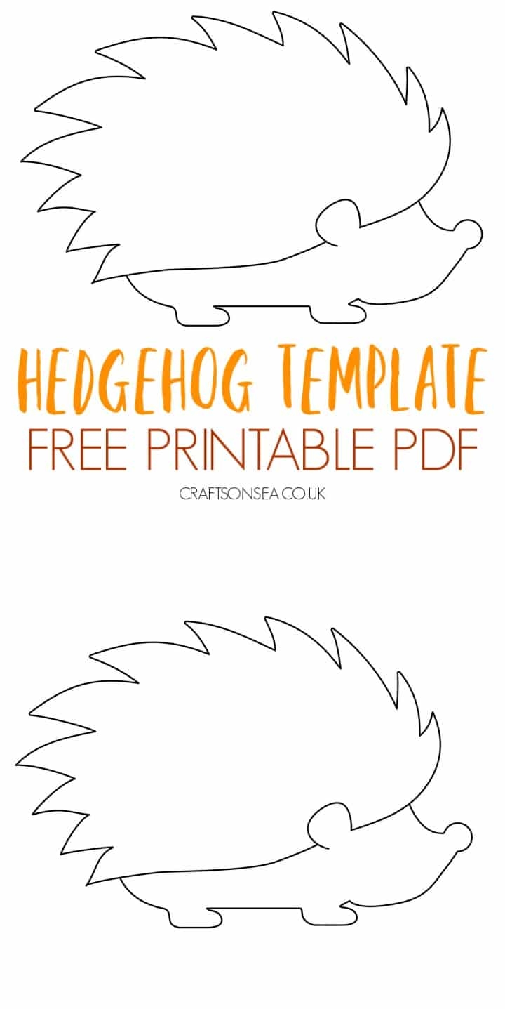 Printable Hedgehog Craft Template Printable World Holiday