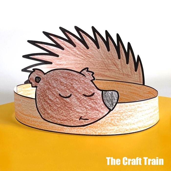 Printable Hedgehog Hat The Craft Train