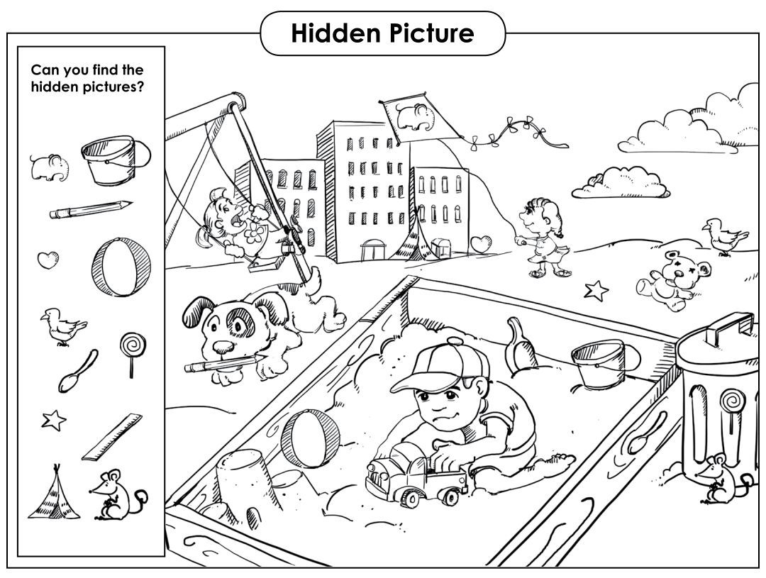 Printable Hidden Object Games For Kids Hidden Objects Find The