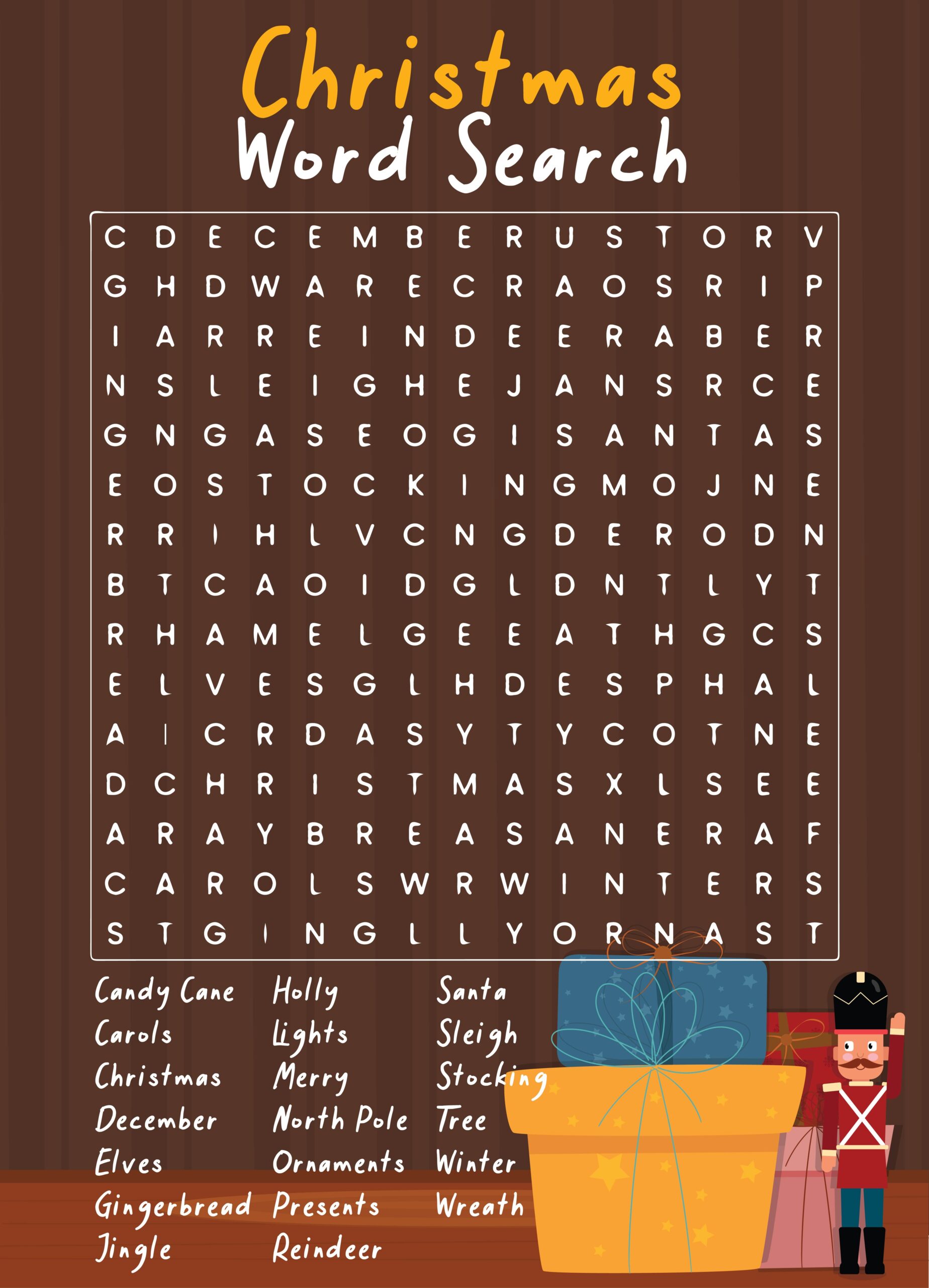 Printable Holiday Activities Printable Calendars AT A GLANCE