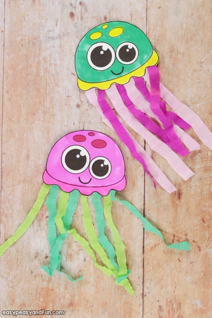 Printable Jellyfish Craft Template