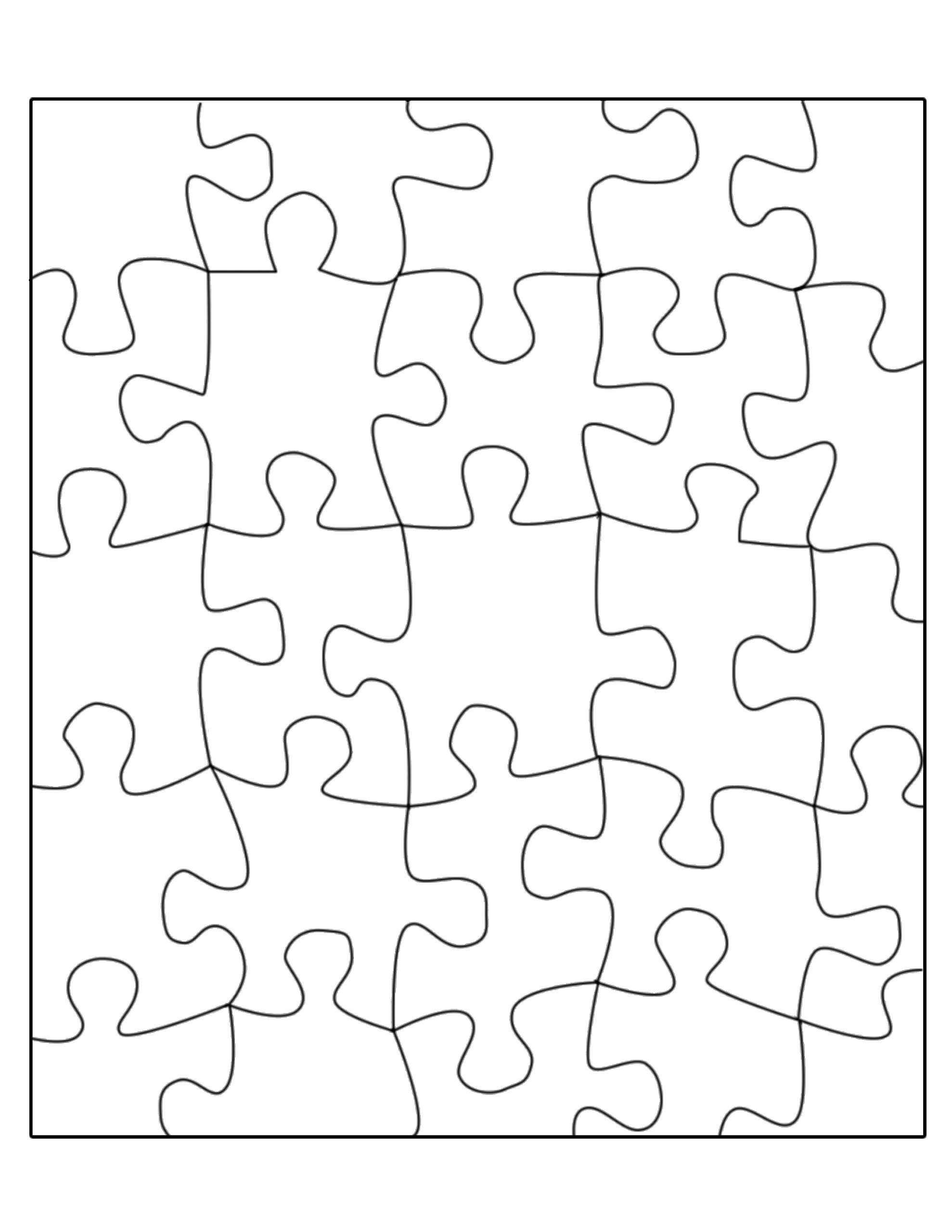 blank jigsaw puzzle template printable