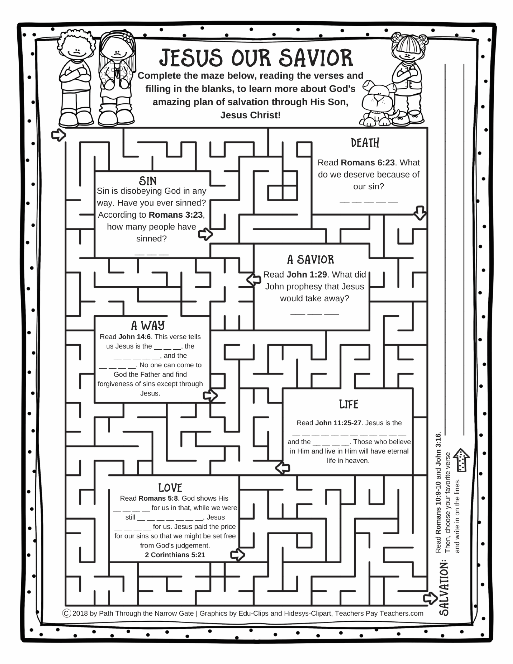 Printable John 3 16 Activity Sheet Calendar Printables