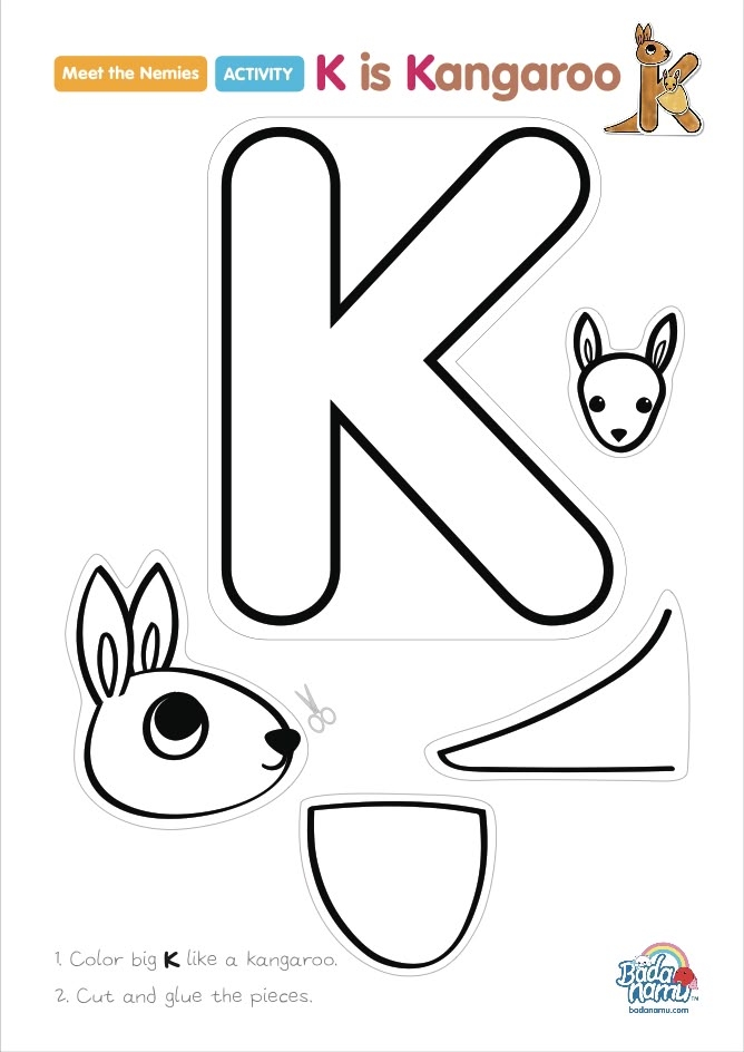 Printable Kangaroo Craft Template Printable Word Searches