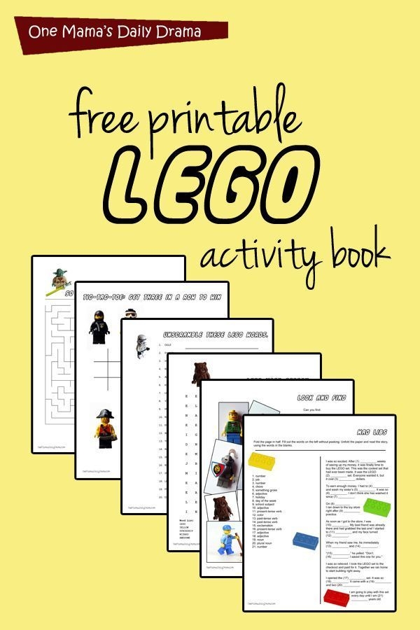 Printable Lego Activity Book With Puzzles Artofit