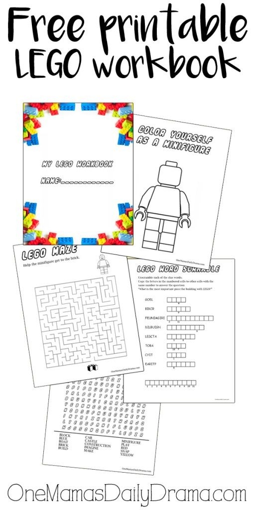 Printable Lego Workbook Kids Coloring And Activity Sheets Artofit