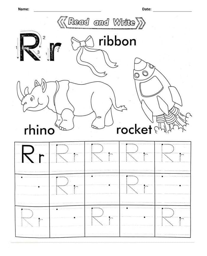 Printable Letter R Tracing Activities Free Download And Print For You