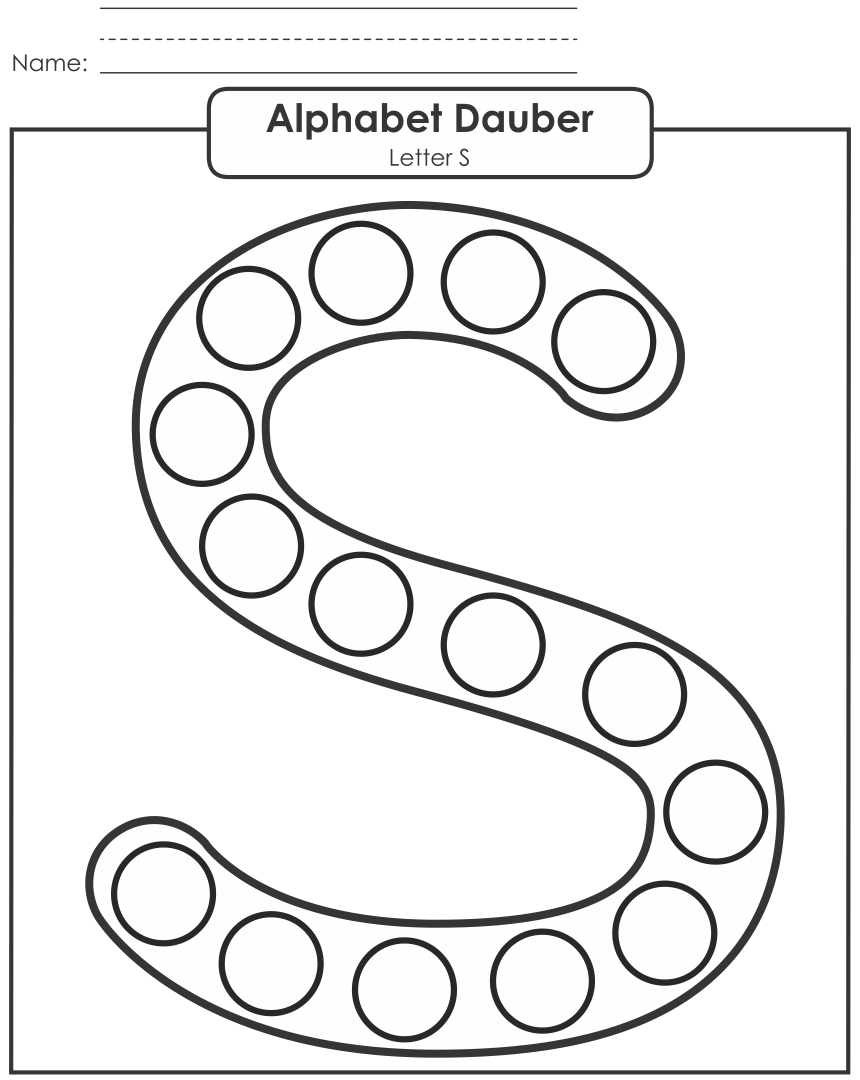 Printable Letter S Activities