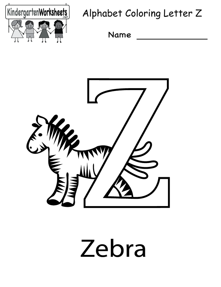 Printable Letter Z Activities
