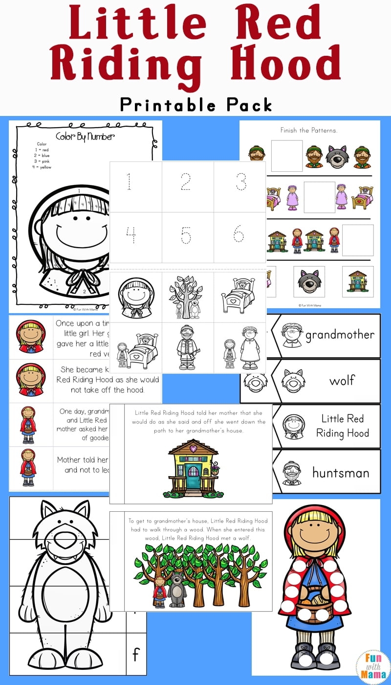 Printable Little Red Riding Hood Template Printable Templates Online