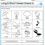 Printable Long Vowel Worksheets Education Worksheets Library