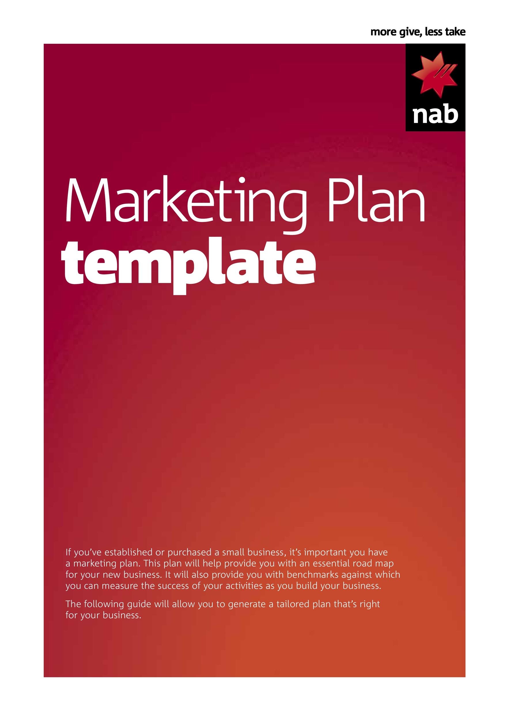 template of marketing plan