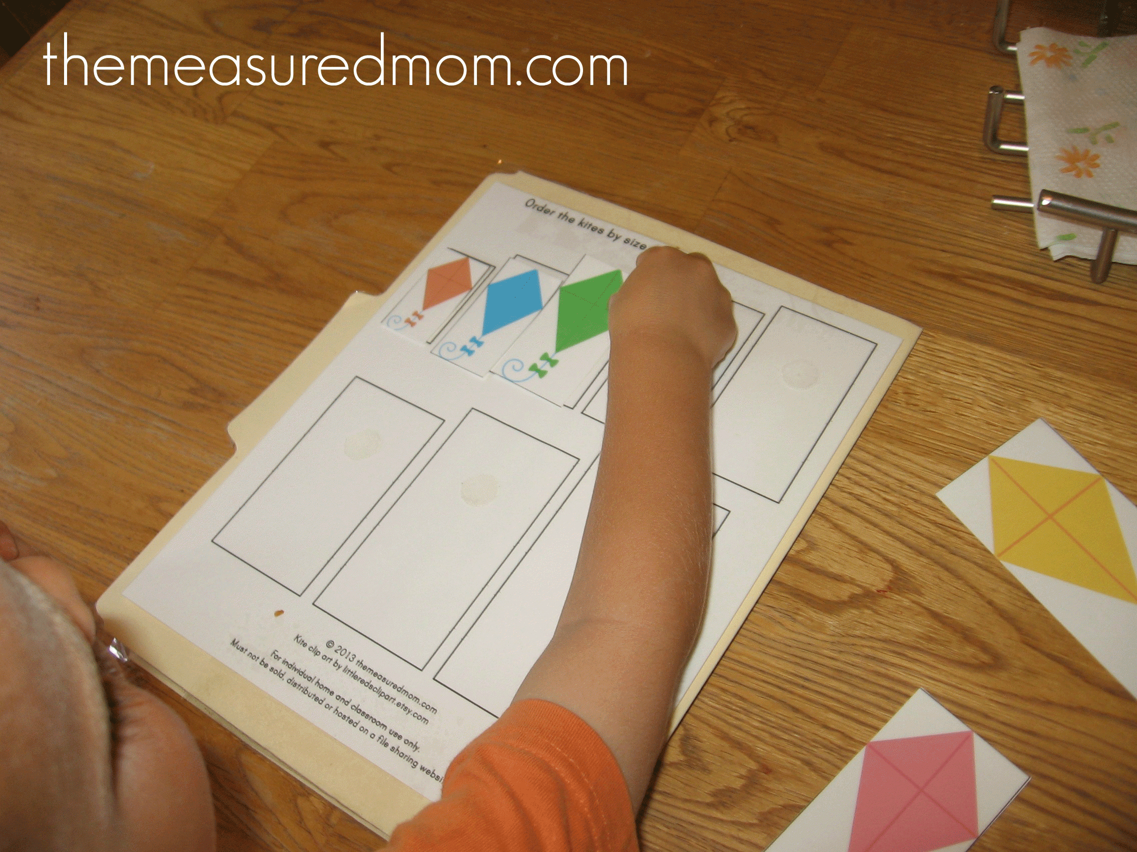 Printable Math File Folder Games