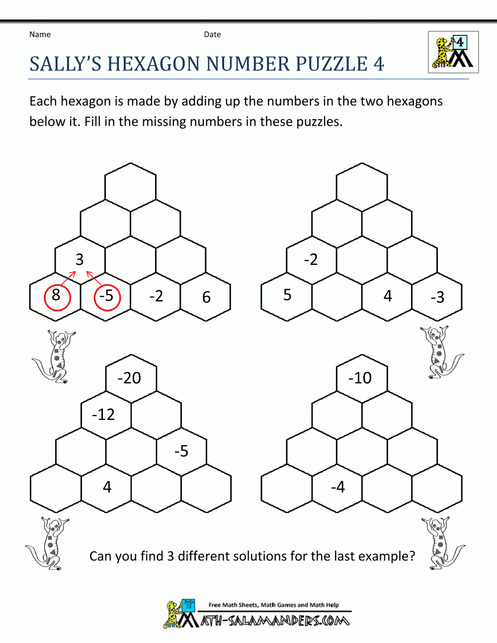 Printable Math Puzzles 5Th Grade Printable Math Riddles Worksheets 