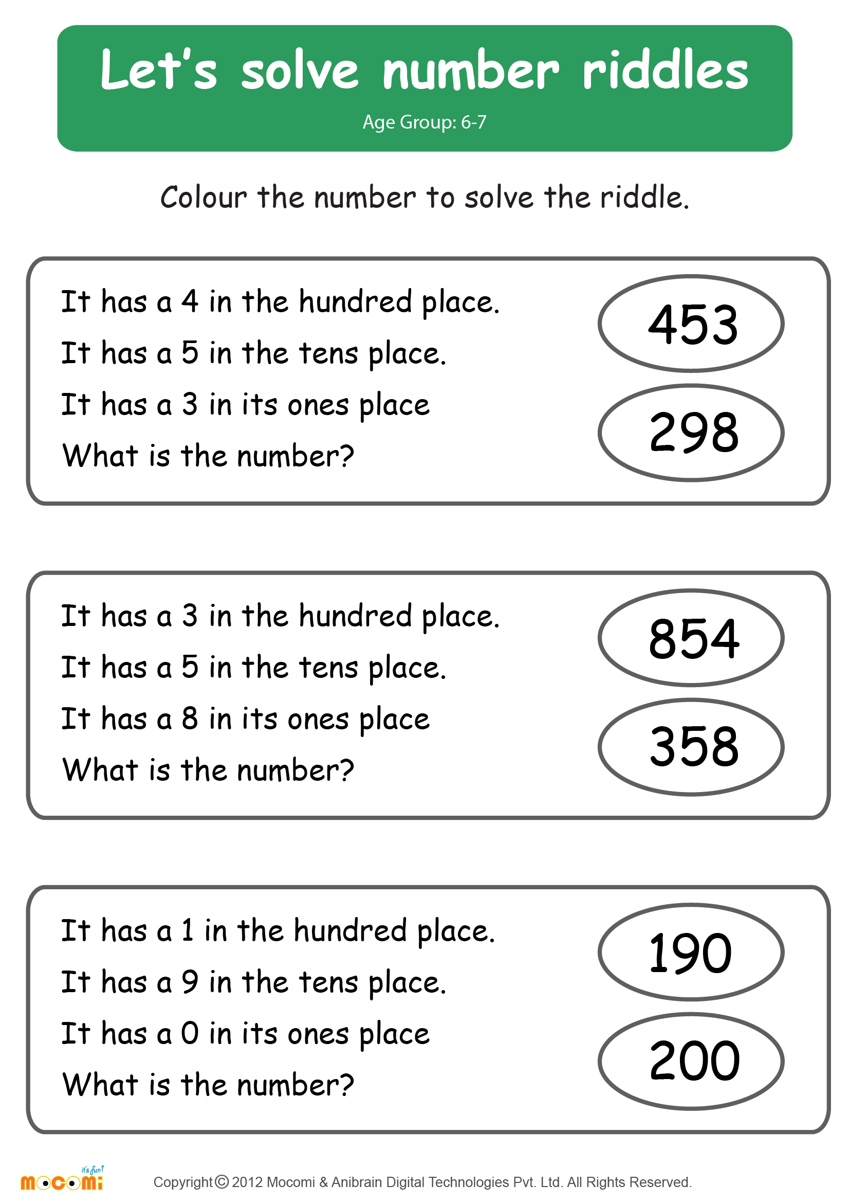 Printable Math Riddles Worksheets Lyana Worksheets