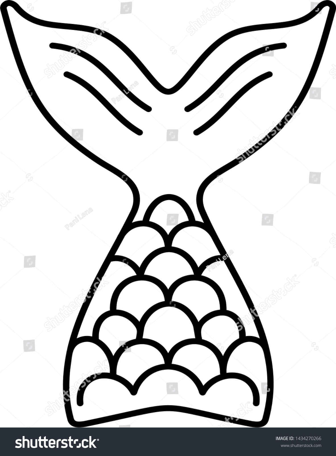 Printable Mermaid Tail Template Free Printable