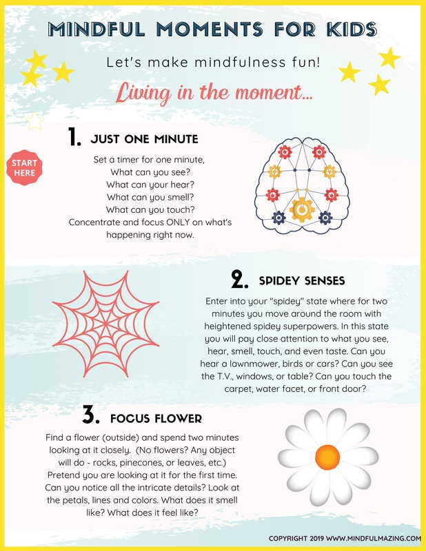 Printable Mindfulness Activities