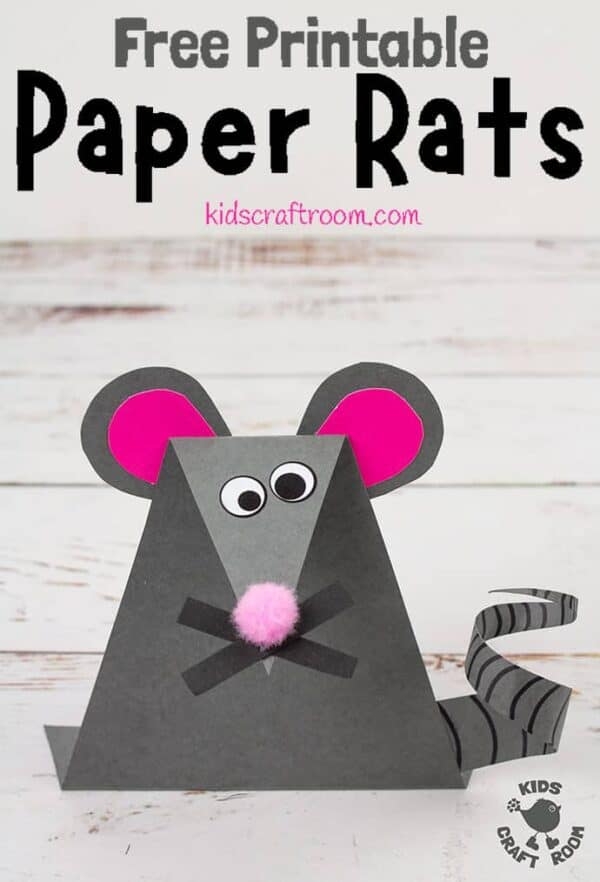 printable mouse craft template