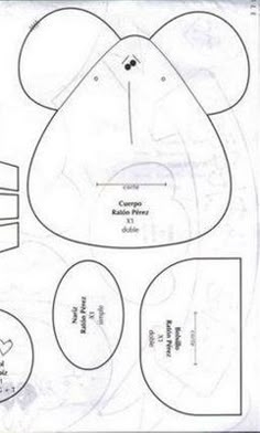 Printable Mouse Craft Template Rilocarbon
