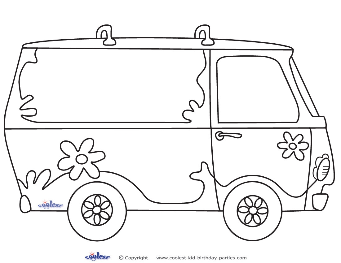 Printable Mystery Van Decoration Coolest Free Printables